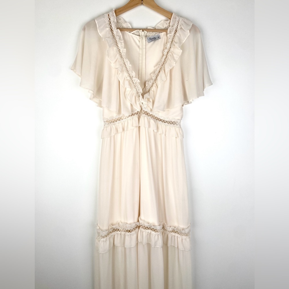 Danity Paris Lace Tiered Maxi Dress
